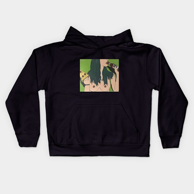 Chillen Kids Hoodie by aurea_madness